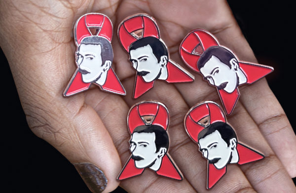 Terry ribbon pin badges