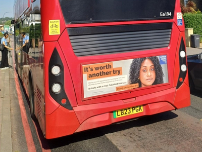 It's worth another try bus ad