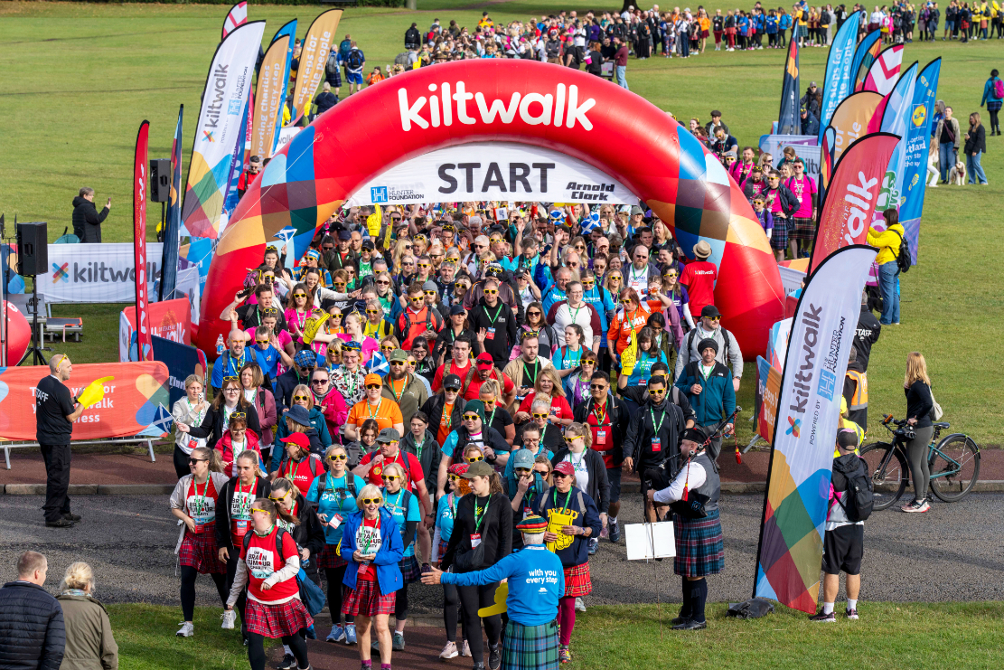 Kilk Walk Edinburgh start line Kilk Walk Edinburgh start