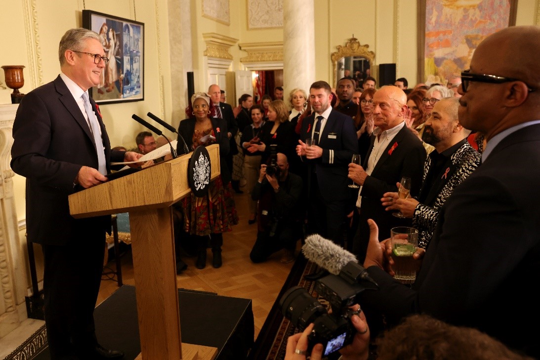 Prime Minister Keir Starmer MP at the Downing Street World AIDS Day Reception