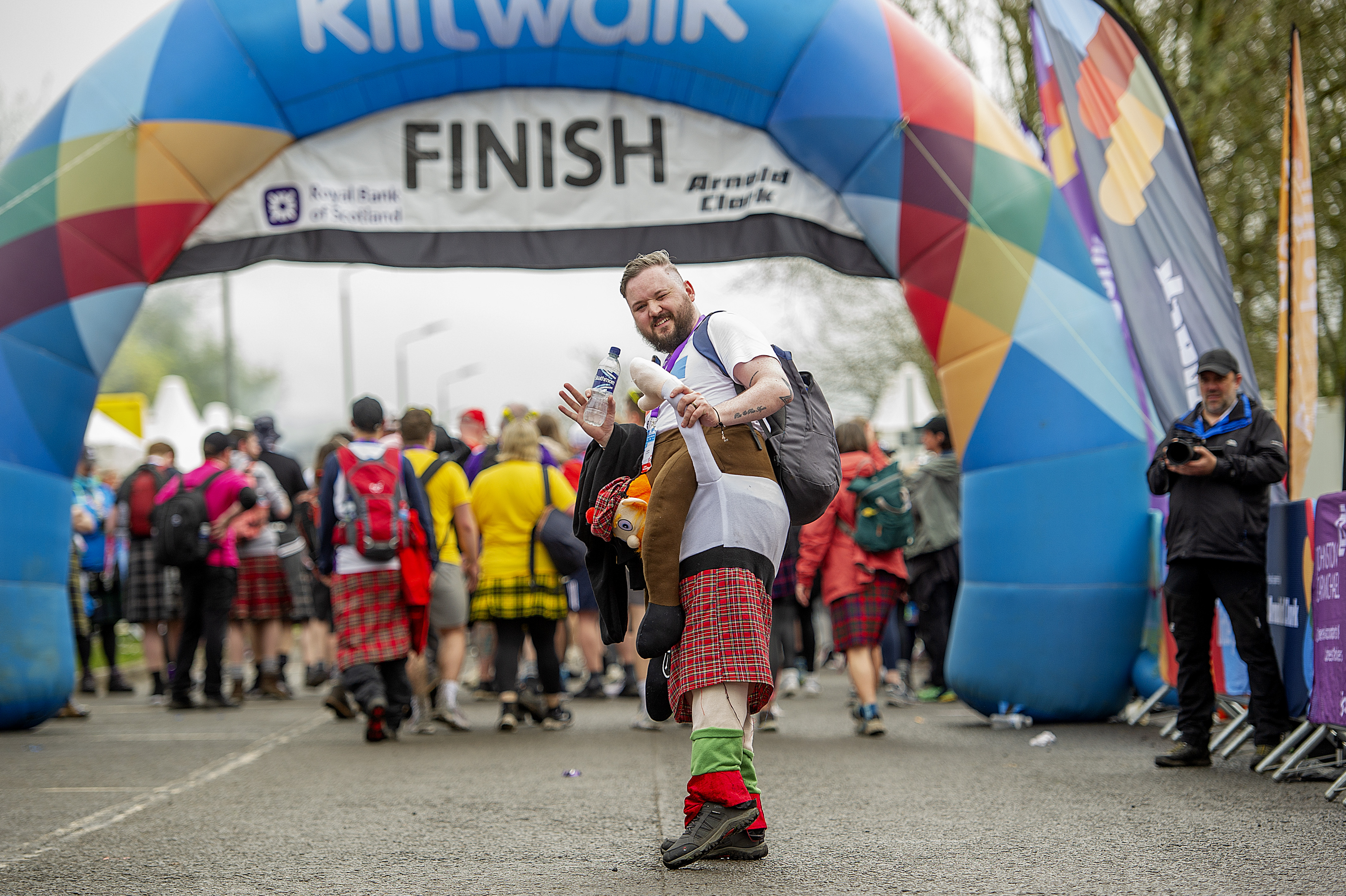 Kilt Walk finish line Kilt Walk finish line