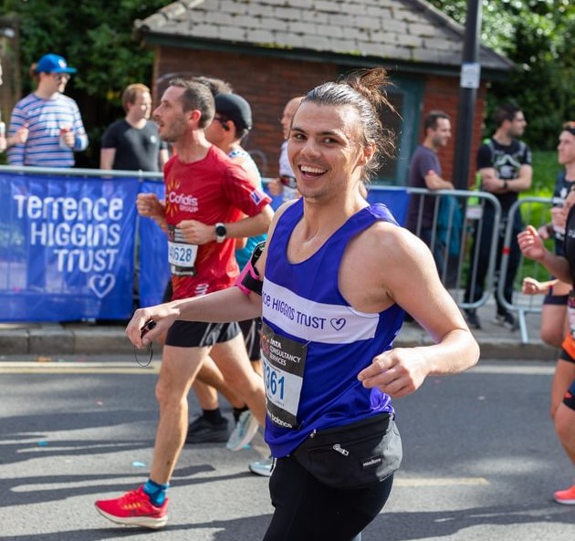 A Terrence Higgins Trust runner.