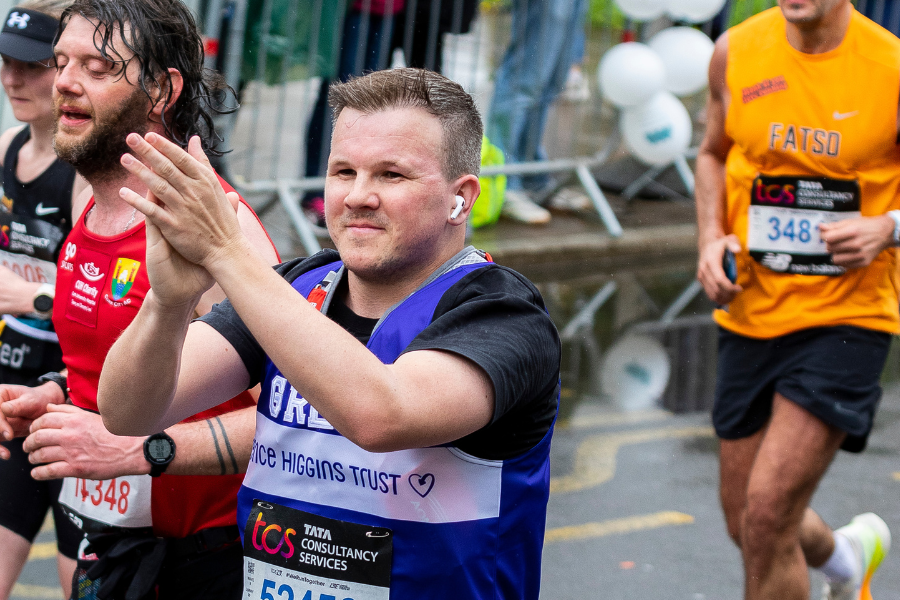 A Terrence Higgins Trust runner.