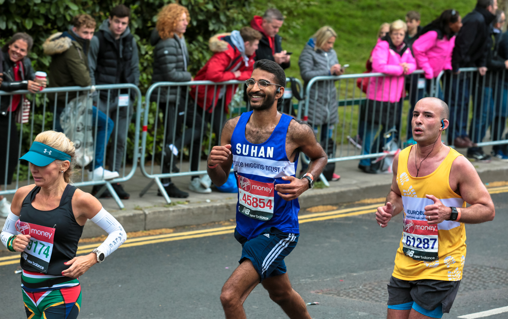 Suhan running in London Marathon for Terrence Higgins Trust