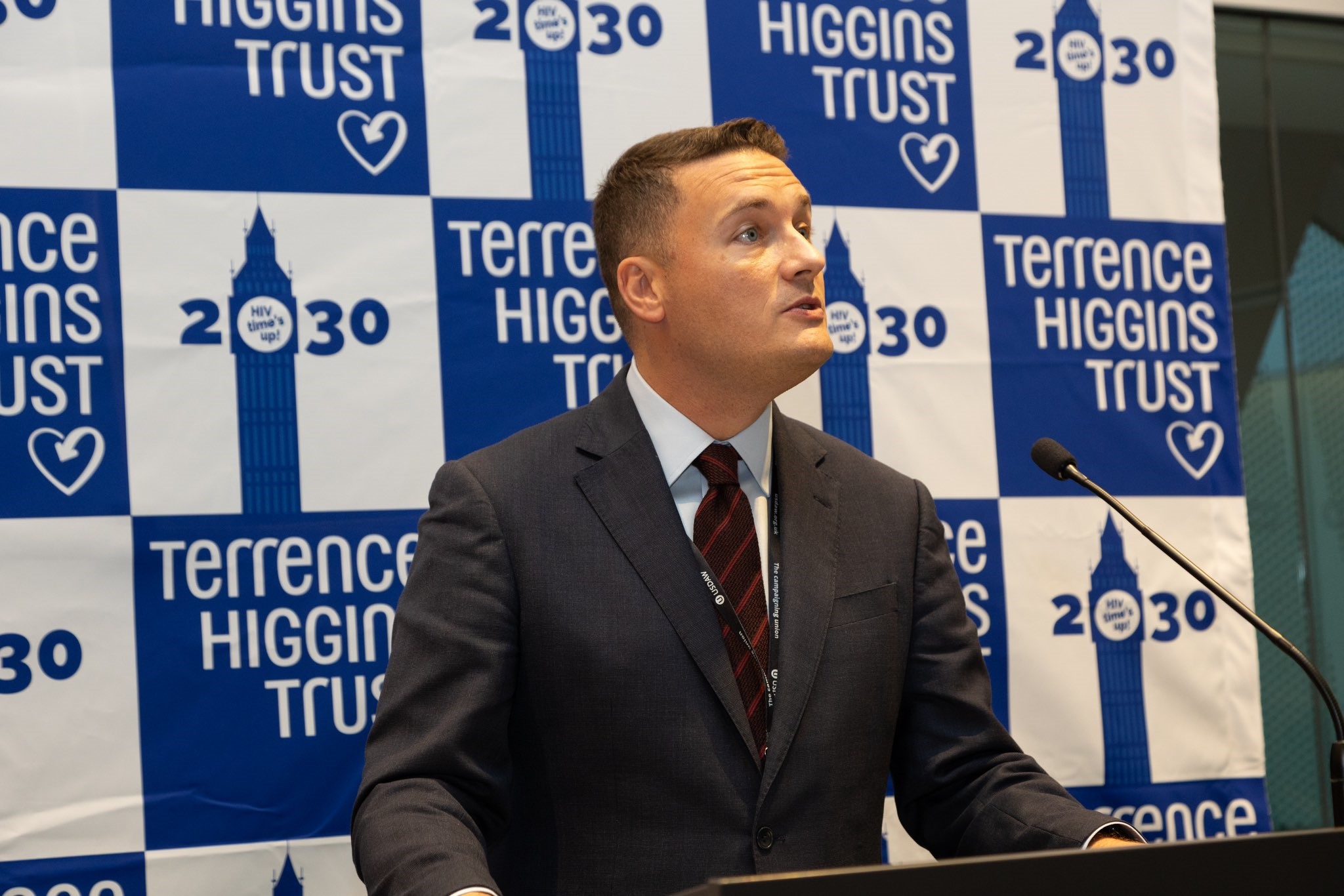 Secretary of State for Health and Social Care Wes Streeting delivering a speech.