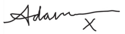 Adam's signature
