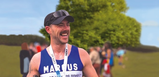A Terrence Higgins Trust runner.