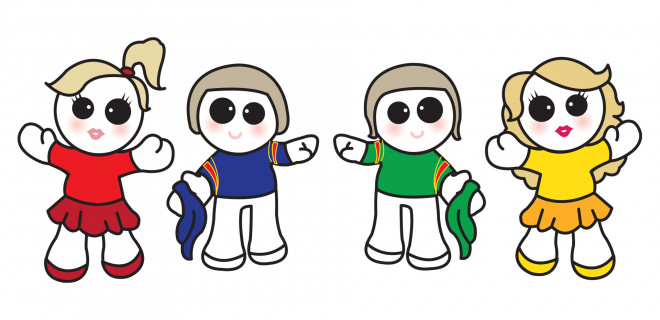 Eurovision Bucks Fizz as cartoons