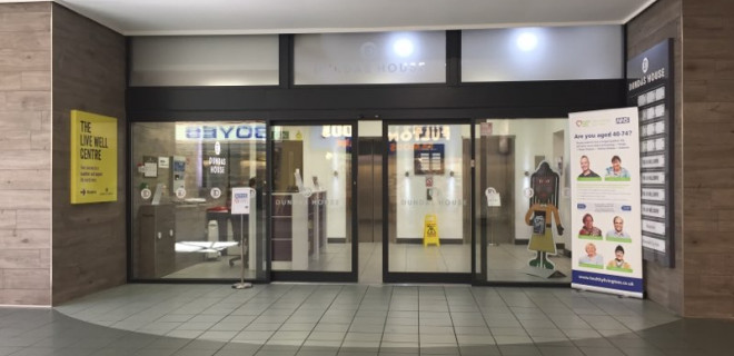 Live Well Centre in Middlesbrough, front entrance