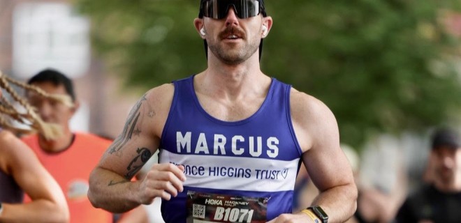 A Terrence Higgins Trust runner.
