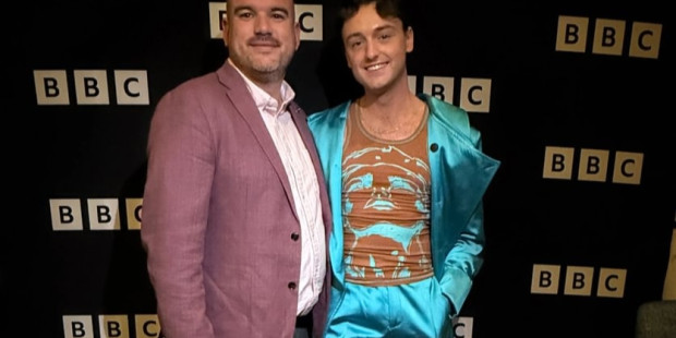 Adam with our CEO Richard Angell OBE