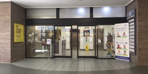 Live Well Centre in Middlesbrough, front entrance