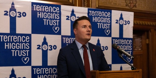 Wes Streeting MP speaks at the 2025 World AIDS Day reception.