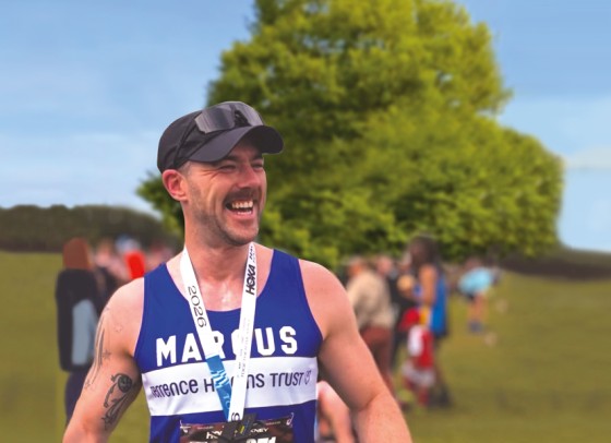 A Terrence Higgins Trust runner.