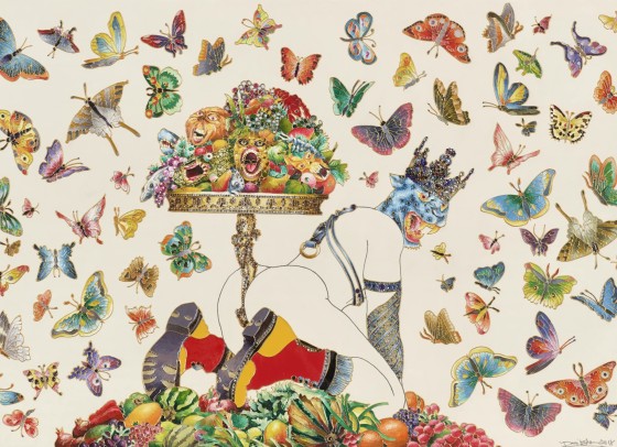 Nowadays I am able to greet beauty (butterfly version) by Raqib Shaw